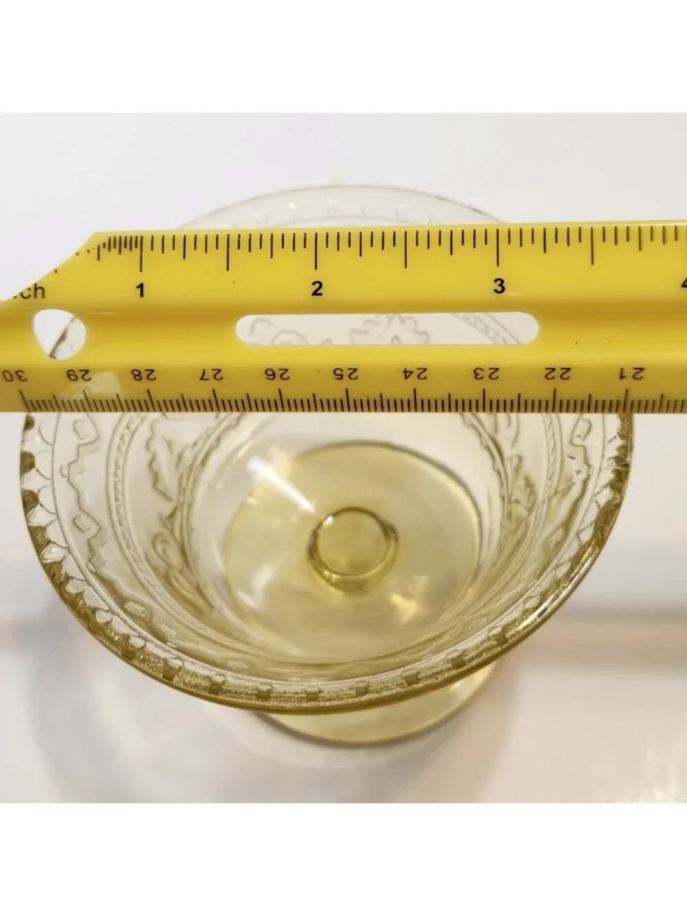 Federal Glass Patrician Spoke Amber Depression Glass 3x3.57 inch Sherbet Glass